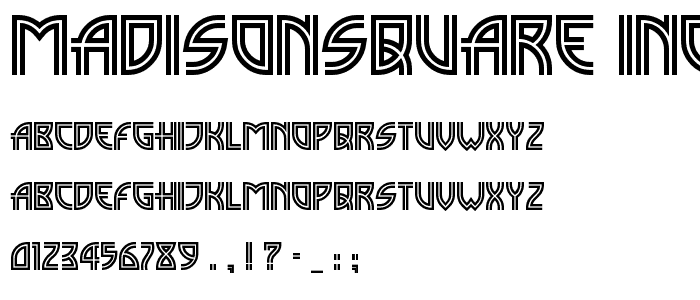 MadisonSquare Incised font